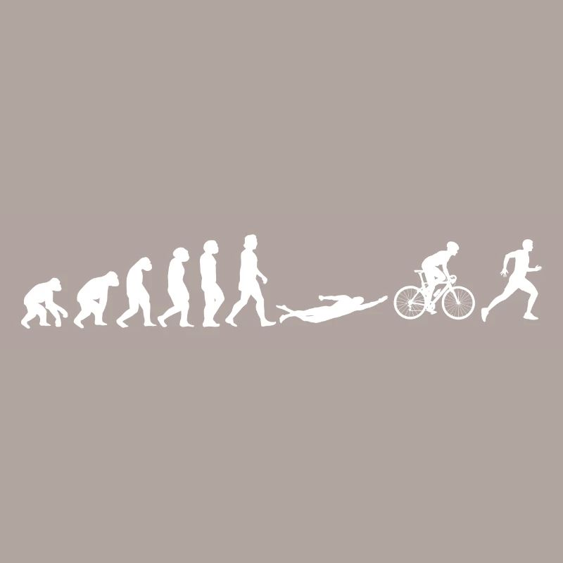 Triathlon Course à pied, natation, cyclisme Evolution
