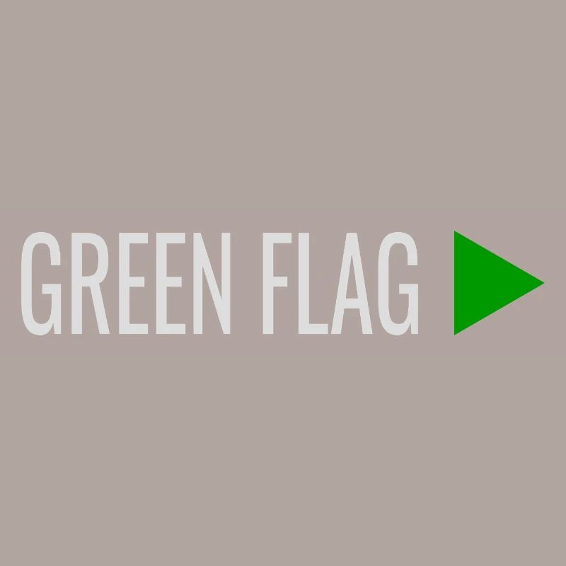 Signes de relation DRAPEAU VERT