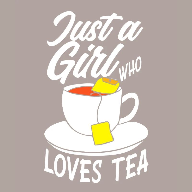 Tee Nur Ein Mädchen Teetrinkerin Liebe