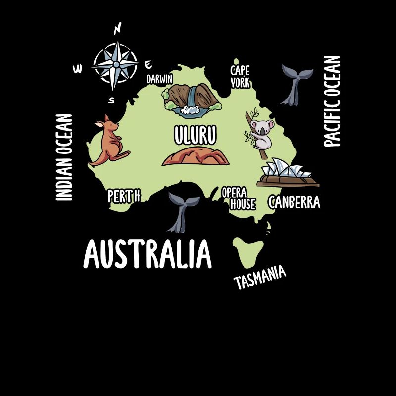 Australien Karte