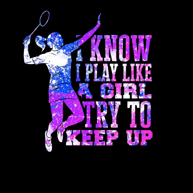 Spielen Sie Liek ein Mädchen Badminton Spike