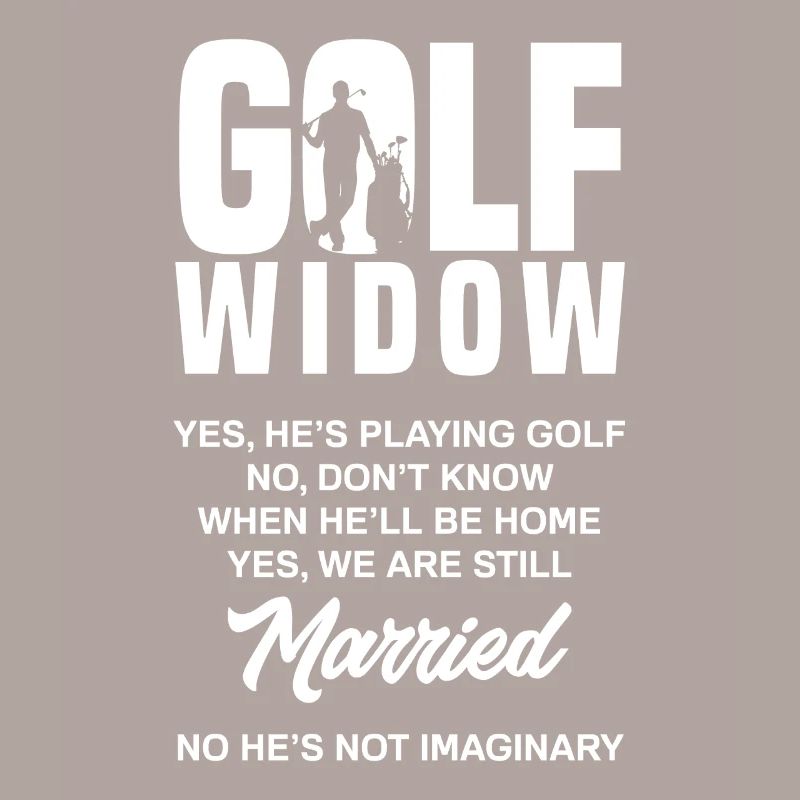 Golf Witwe Lustiges Golfer Ehefrau Geschenk