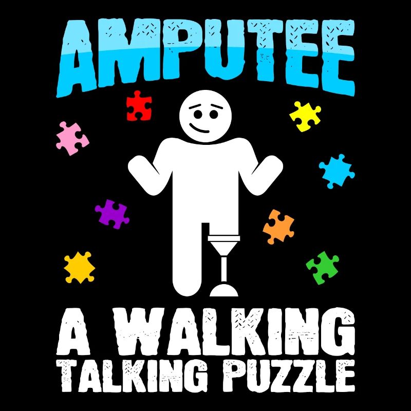 Amputierter Gehender Sprechender