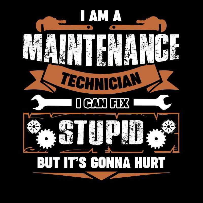 Ich bin ein Wartungstechniker