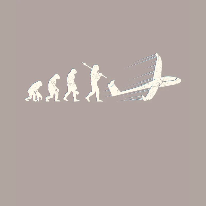 Planeur pilote singe evolution homme
