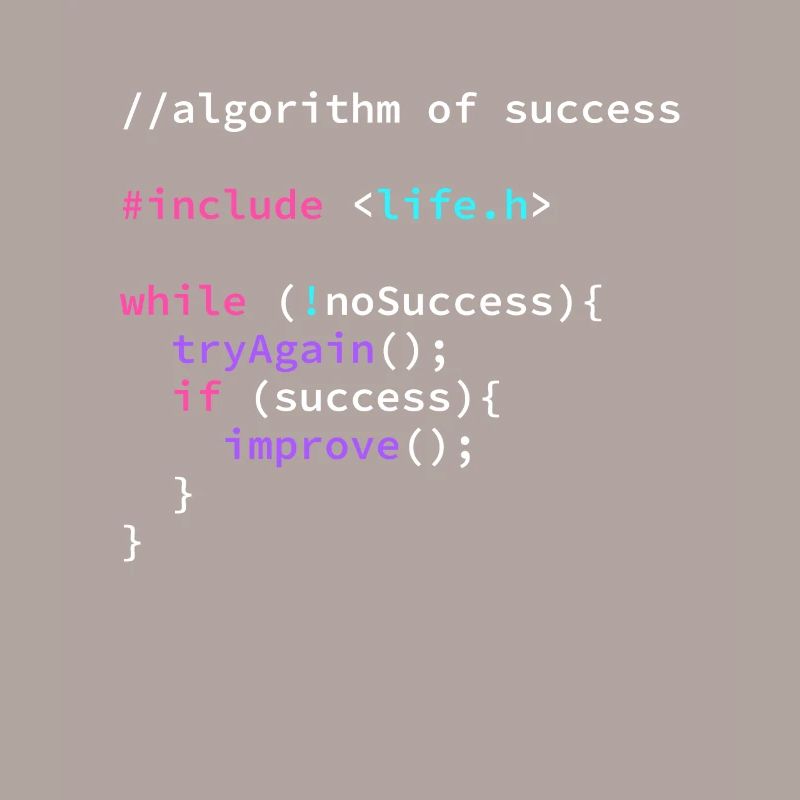 Algorithme succès programmeur code du programme