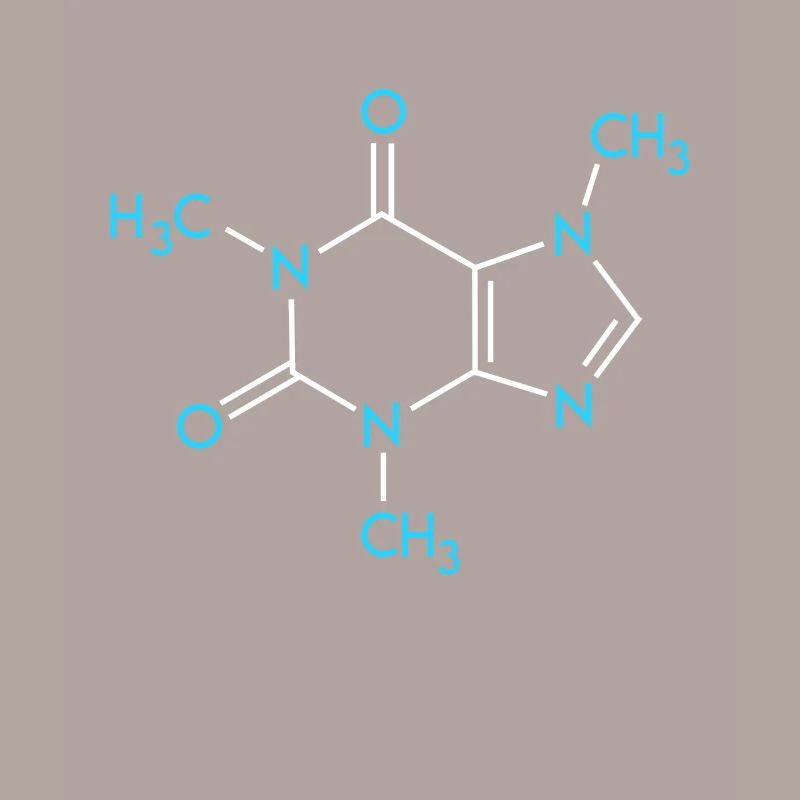 Coffee Formula Chemistry Nerd Structural Formula