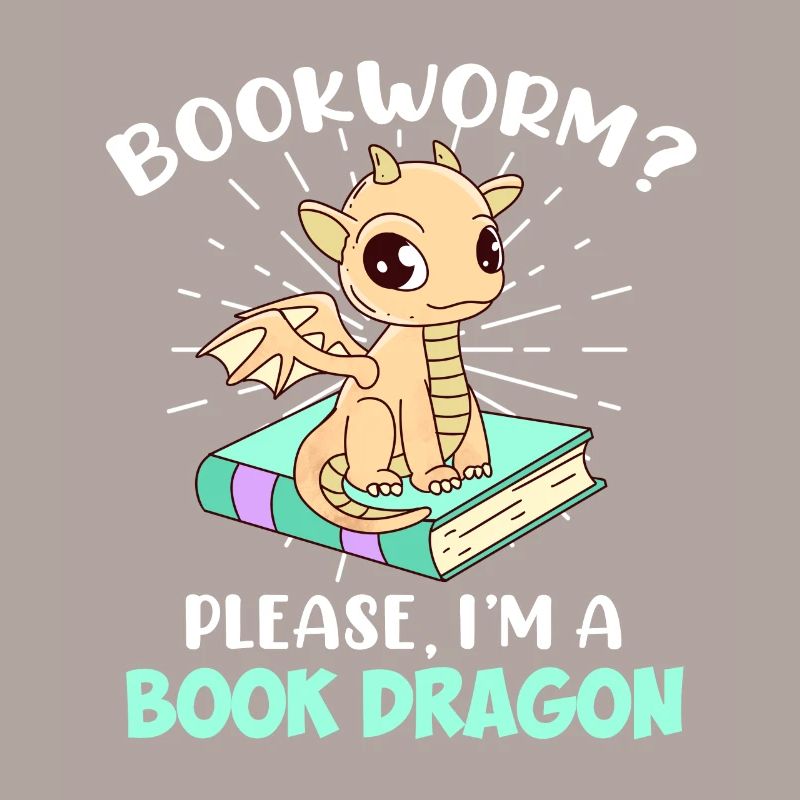 Bücher Lesen Bücherwurm? Ich bin ein Bücherdrache