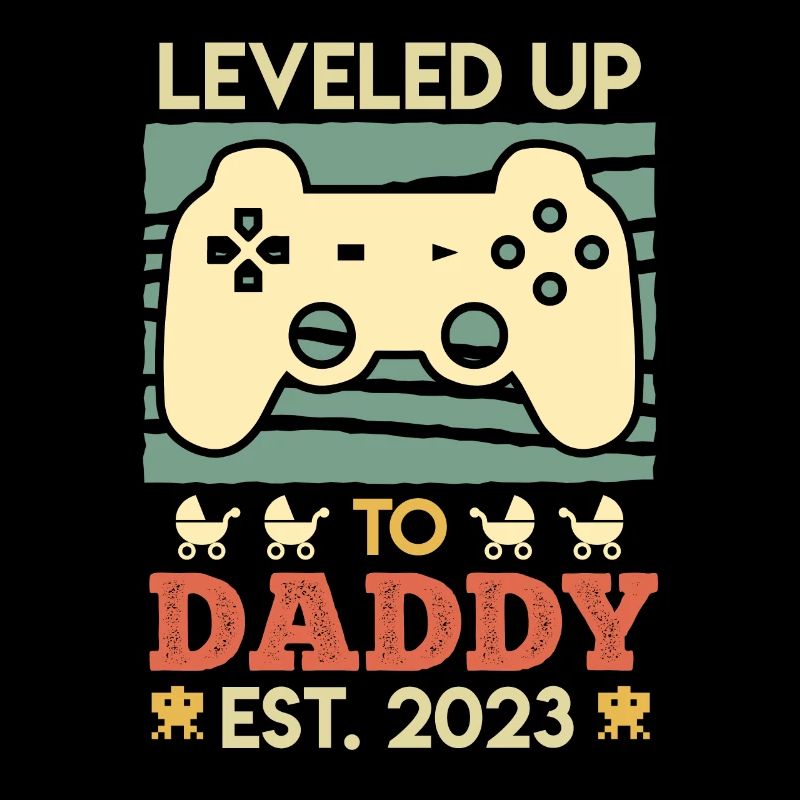 Leveled up to Daddy 2023 Werdender Papa 2023