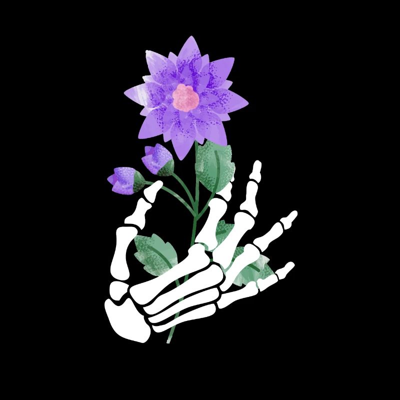 Blumen Deko Skelett Halloween