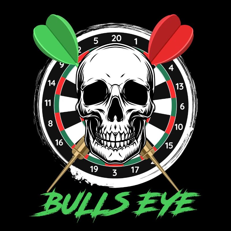 Bullseye Darts Bone Face Dartboard Dart
