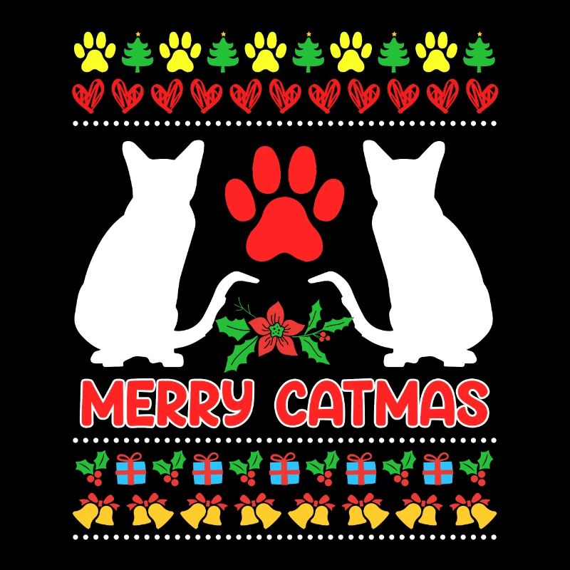 Chats de Noël moches