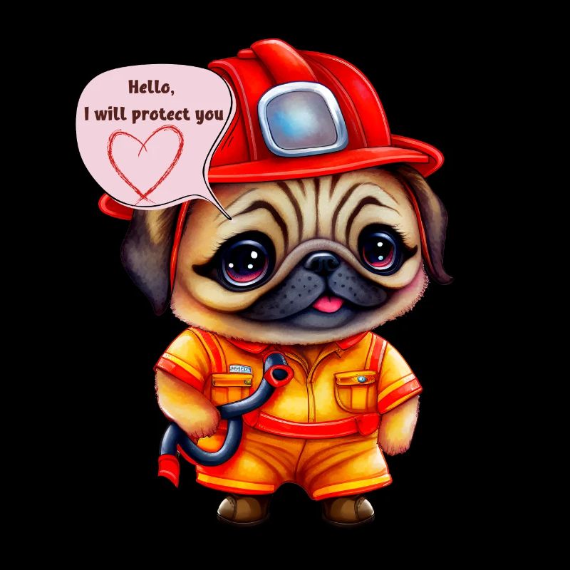 Feuerwehrmann, ich werde dich beschützen, Mops