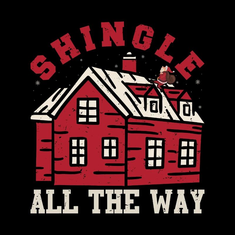 Funny roofer carpenter occupation Christmas