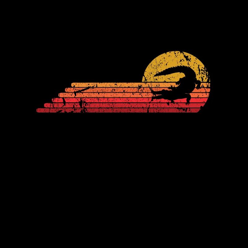 Alligator Retro Vintage Style