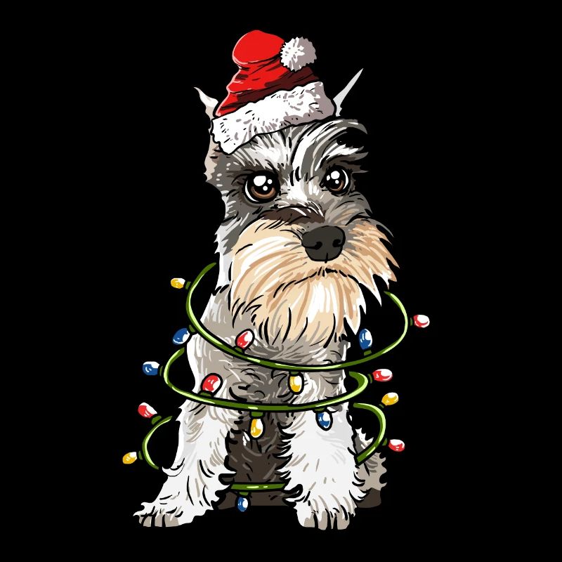 Schnauzer Cadeau de Noël chiens