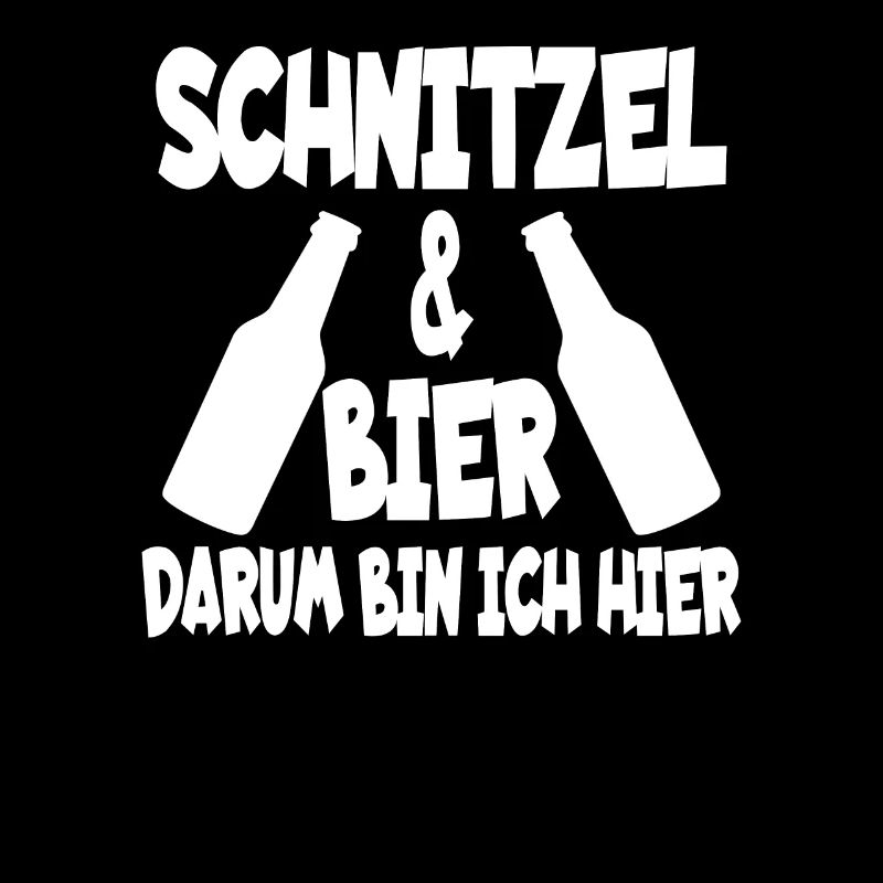 Schnitzel Bier lustiges Spruch Design Geschenk