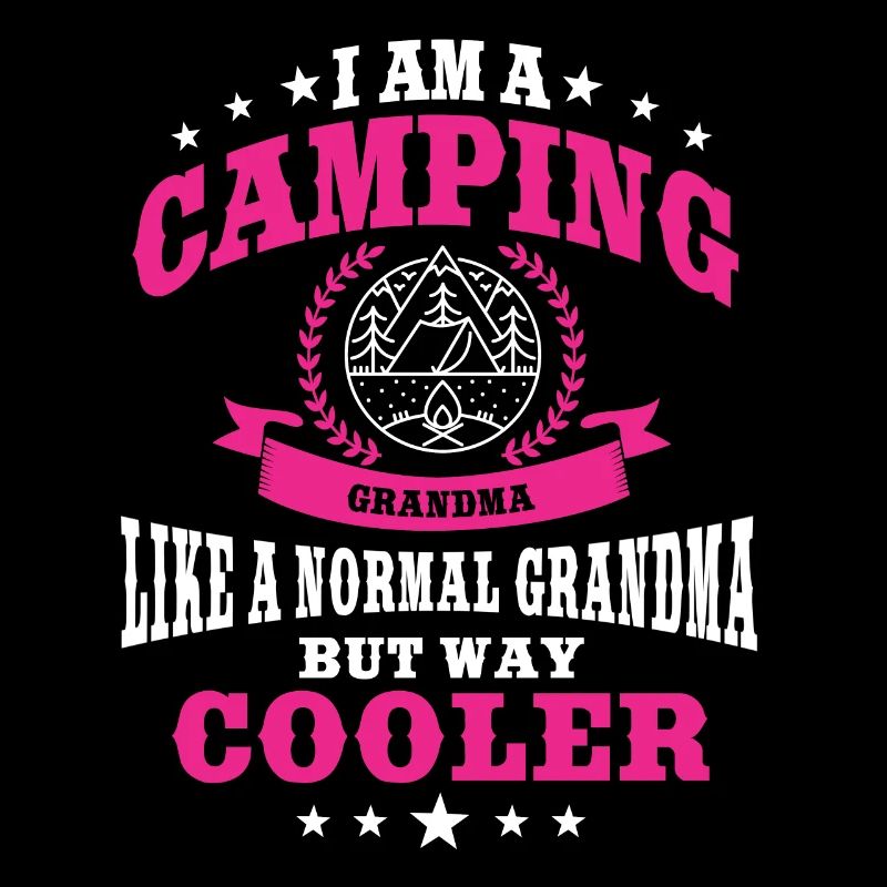 Lustige Camping Oma