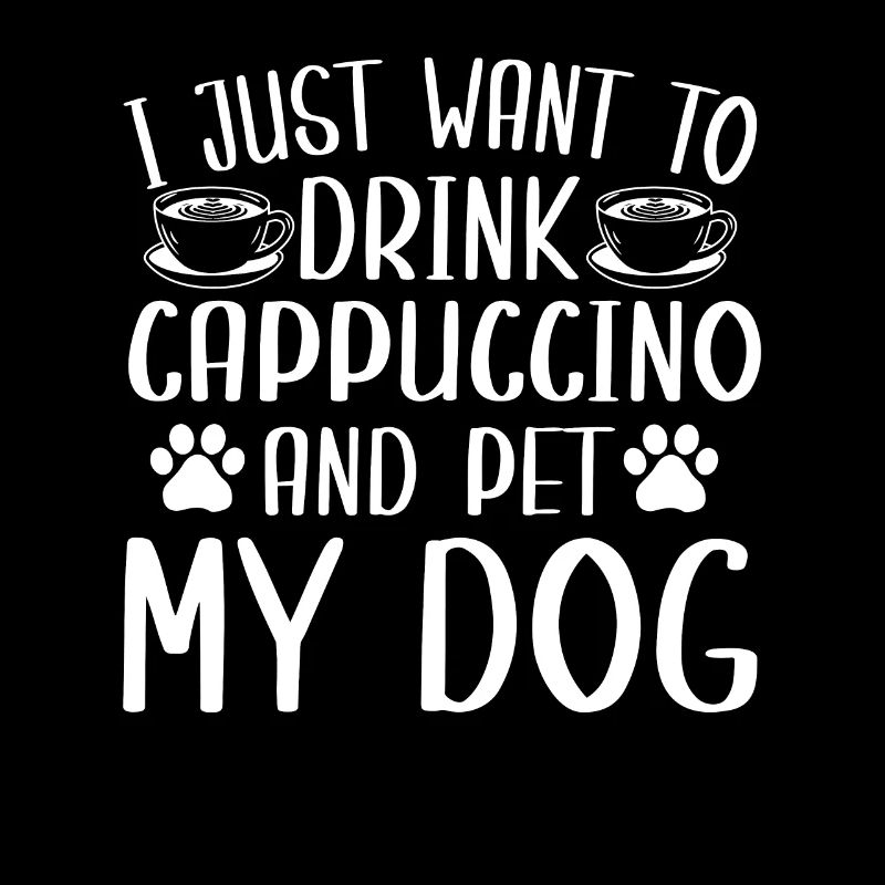 Cappuccino et conception de chien propriétaire de chien