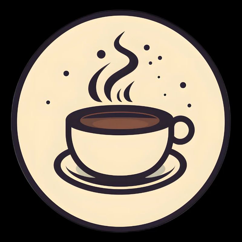 Dampfender Kaffee - Minimalistische Kunst