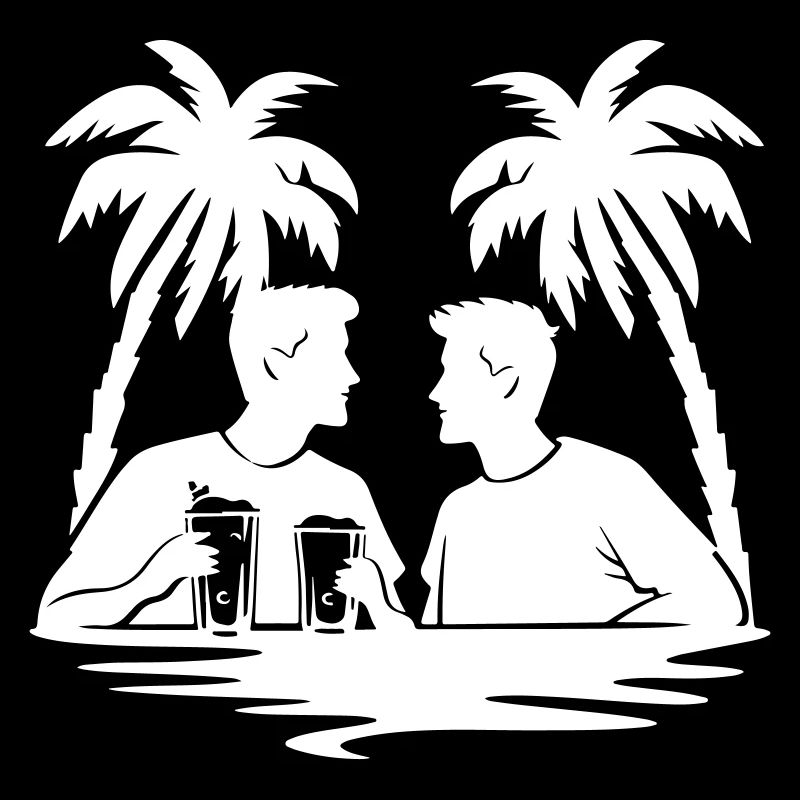 Palmen Urlaub Crew Drinks