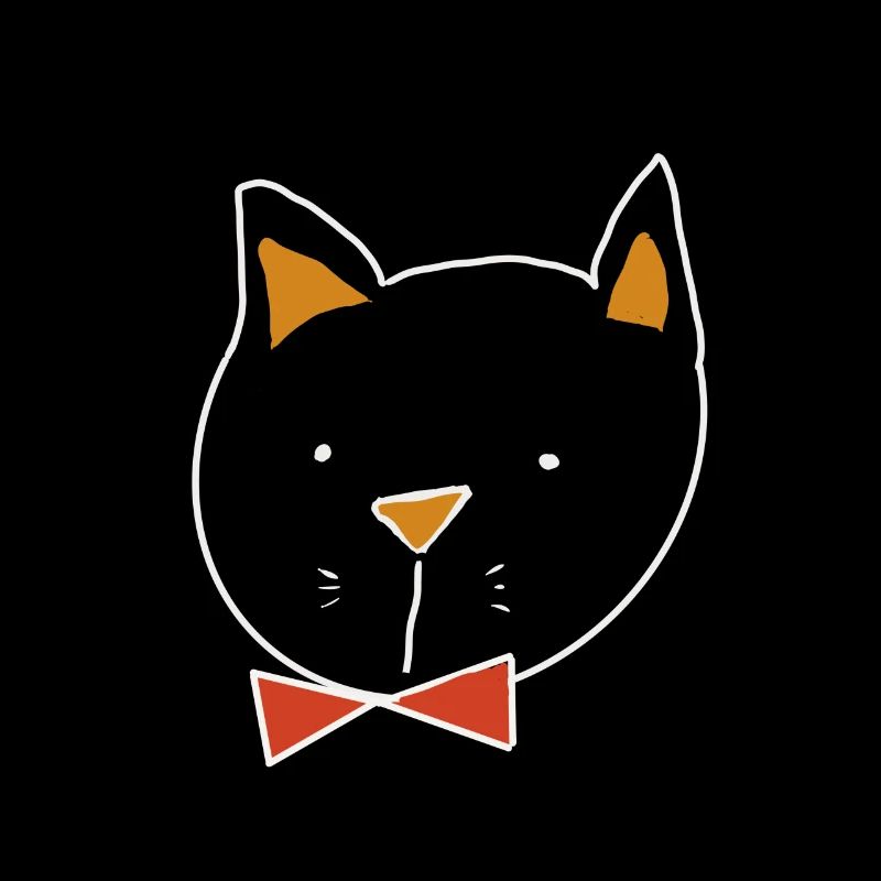 Süße Katze mit Fliege