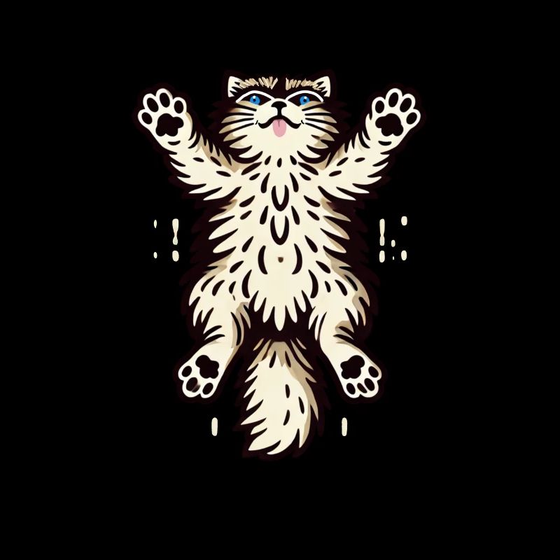Springende Katze