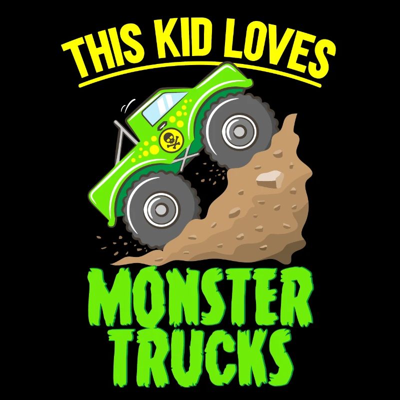 Ce gamin adore les monster trucks