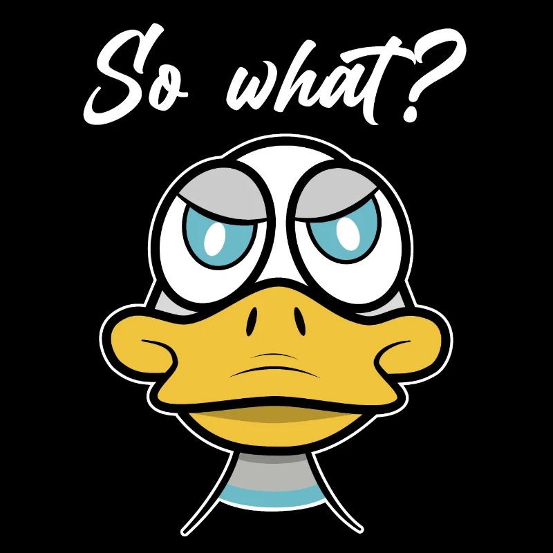 So what? mit Enten-Comic