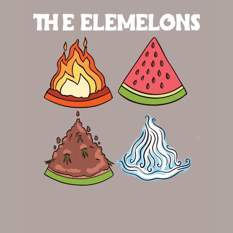 Les melons Elemelons dans les quatre éléments