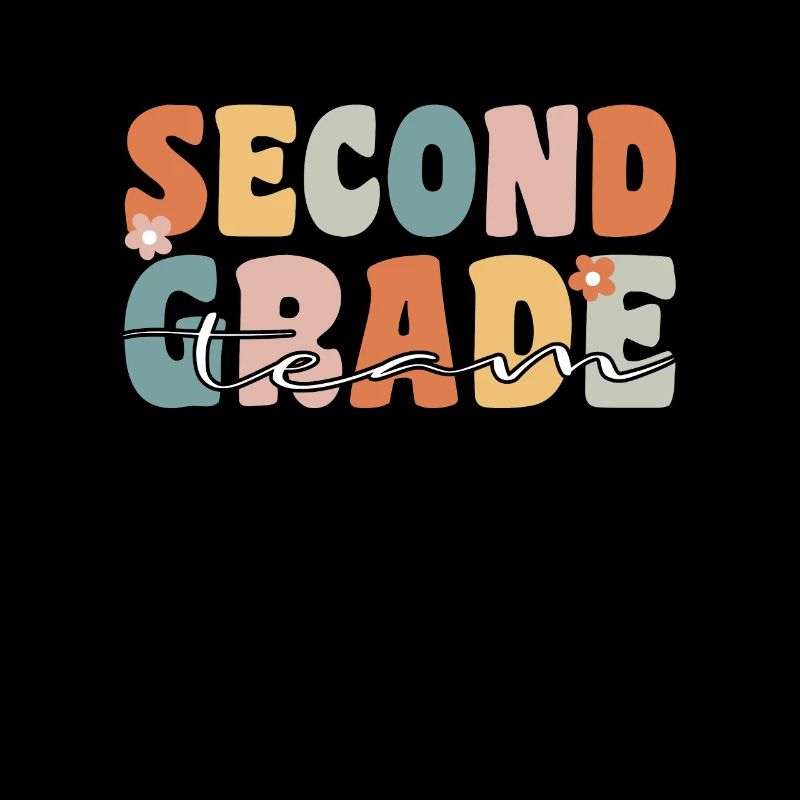 Second Class Team Groovy Retro Teacher Gift