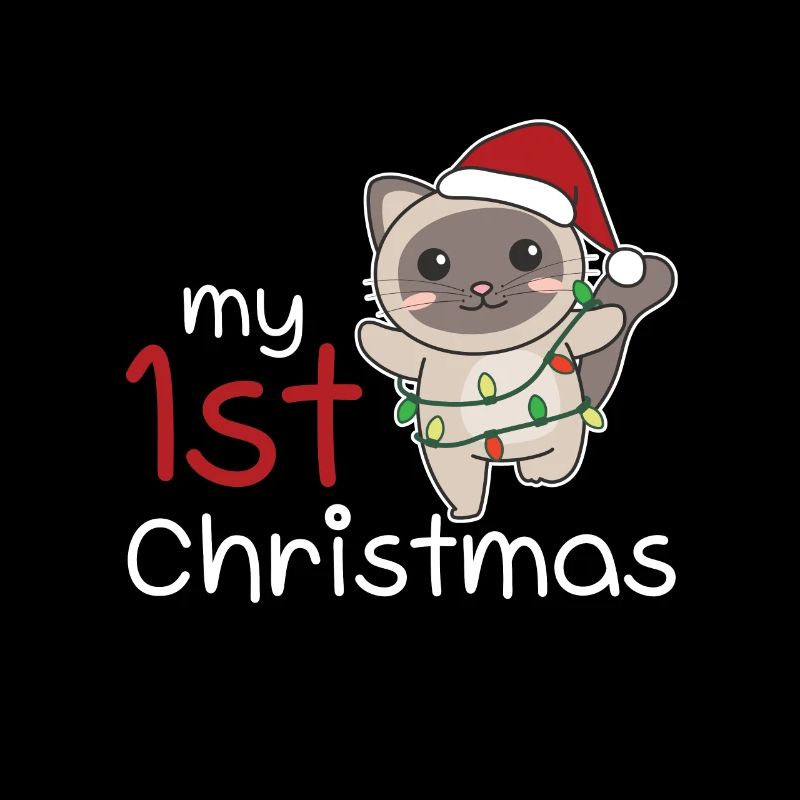 Chat de Noël Chats mon 1er Noël