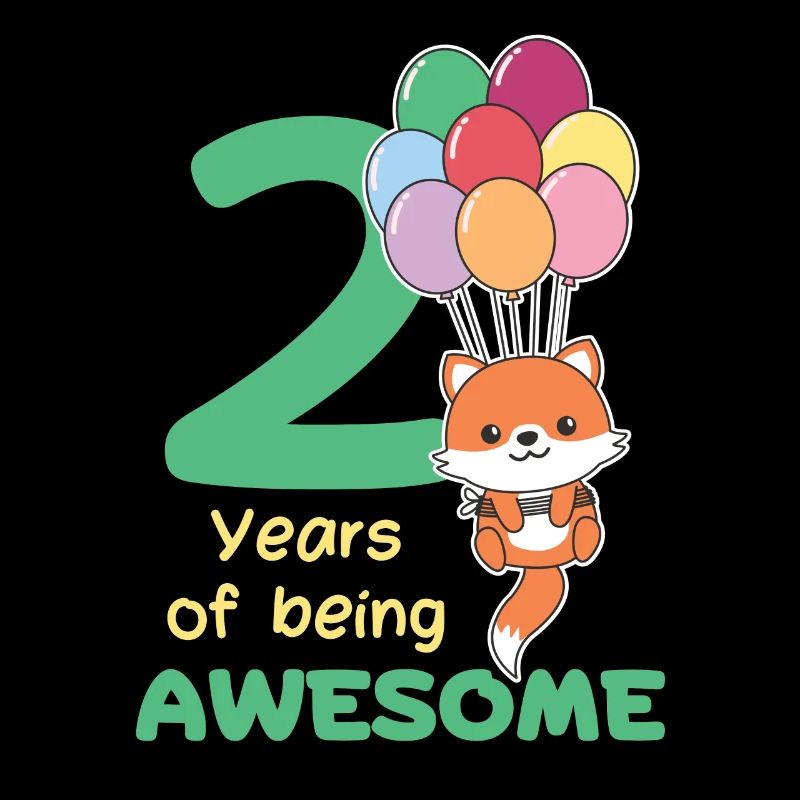 Fox for 2nd birthday children two years old