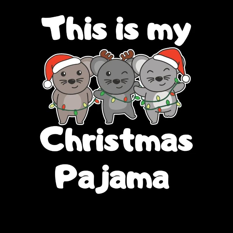 Maus Weihnachts Schlafanzug