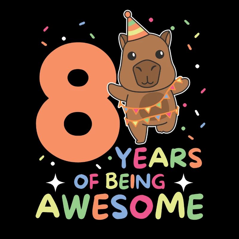 Capybara pour les enfants de 8 ans et de huit ans