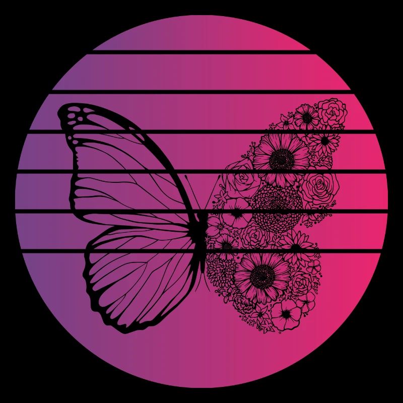 Papillon Retro Style Vintage