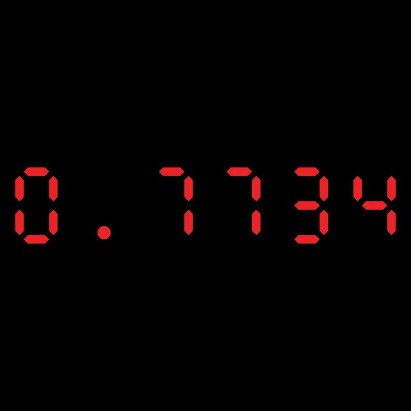 LED Calculator Hello | 0.7734