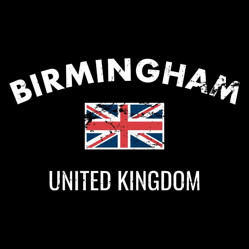 Birmingham Großbritannien Vintage Britische Flagge