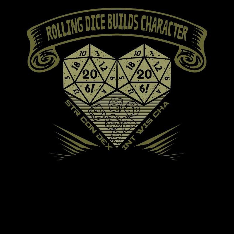 Rolling Dice crée du caractère - RPG de table D20