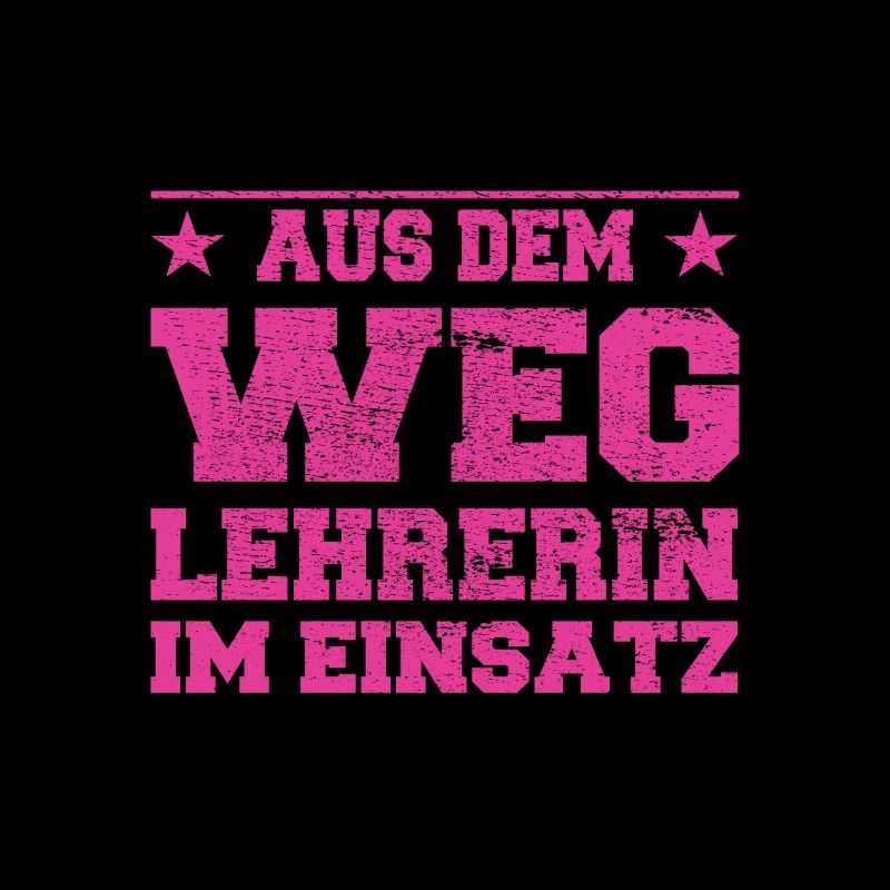 Aus dem Weg Lehrerin im Einsatz Design