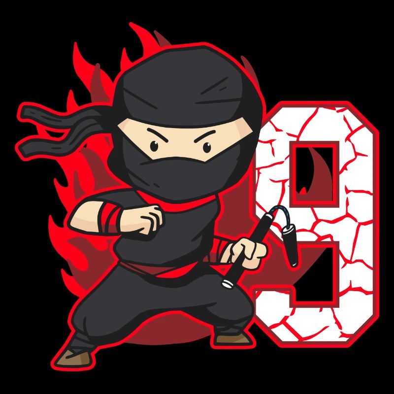 Ninja Fighter Birthday Boy 9 ans Ninjas