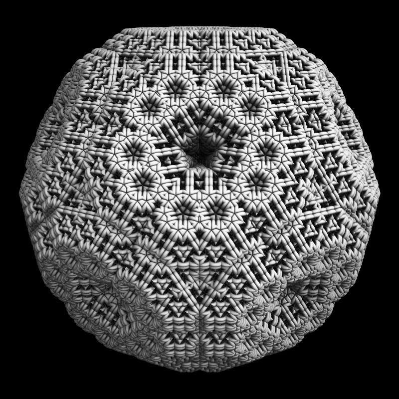Fractal 3D dodecahedron cool