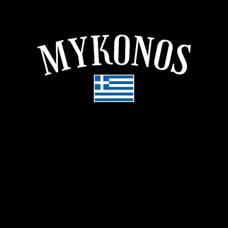 Mykonos Grèce Drapeau grec Grec