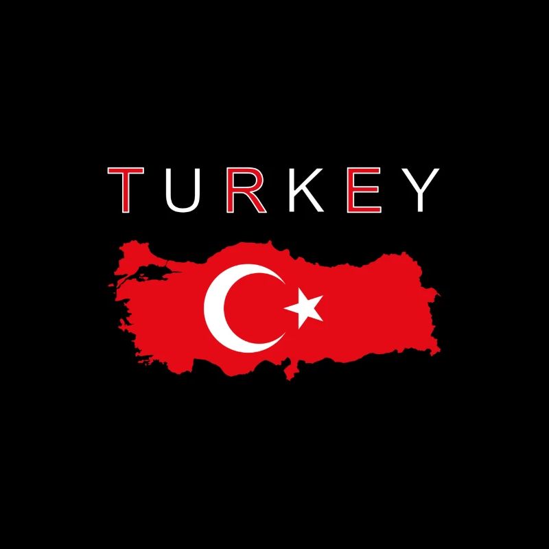 Turkey Map Flag Ankara Istanbul