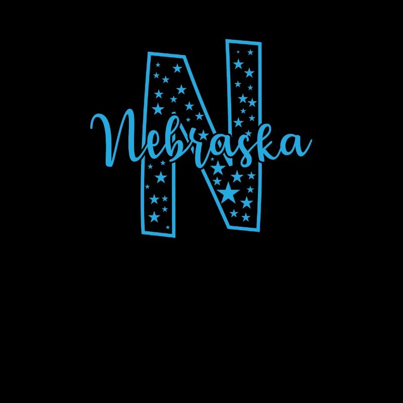 Nebraska Buchstabe N USA Amerika