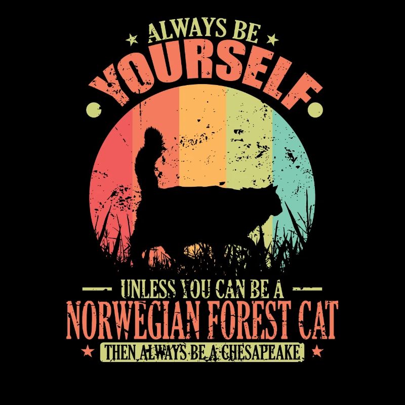Soyez un chat de compagnie de la forêt norvégienne