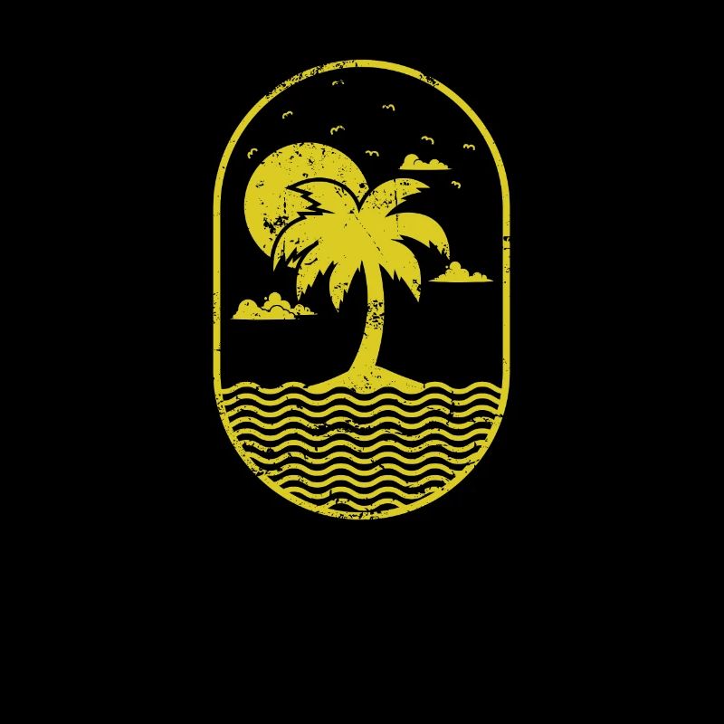 Palme auf einer Insel Urlaub Strand