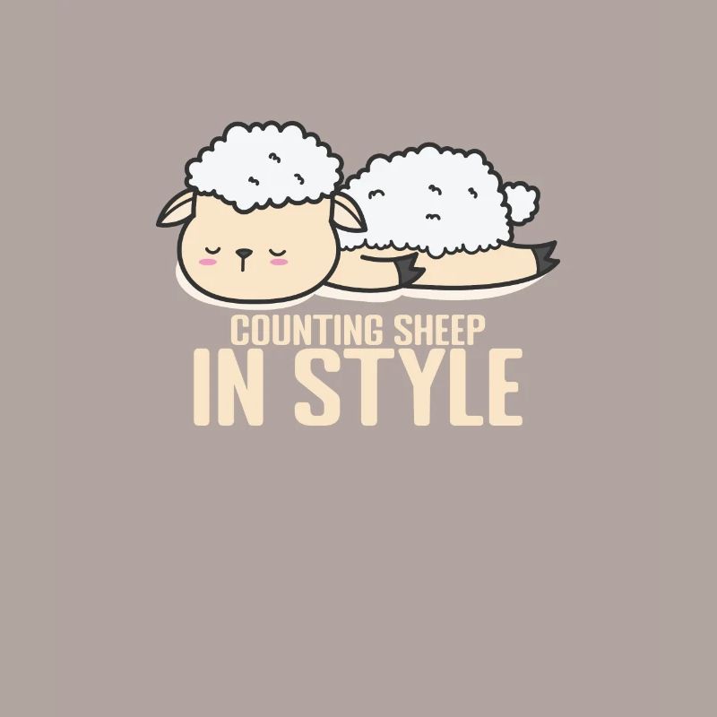 Compter les moutons en pyjama de style pyjama