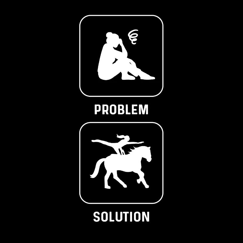 Sauteur à cheval. Résolution de problème. Équitation à cheval