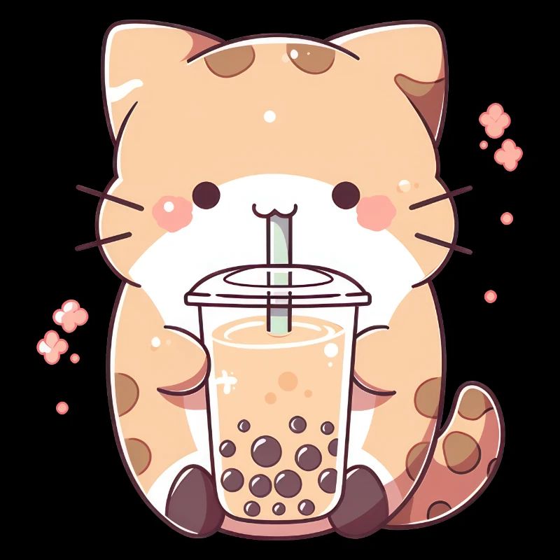 Kawaii Katze Bubble Tea Boba tea